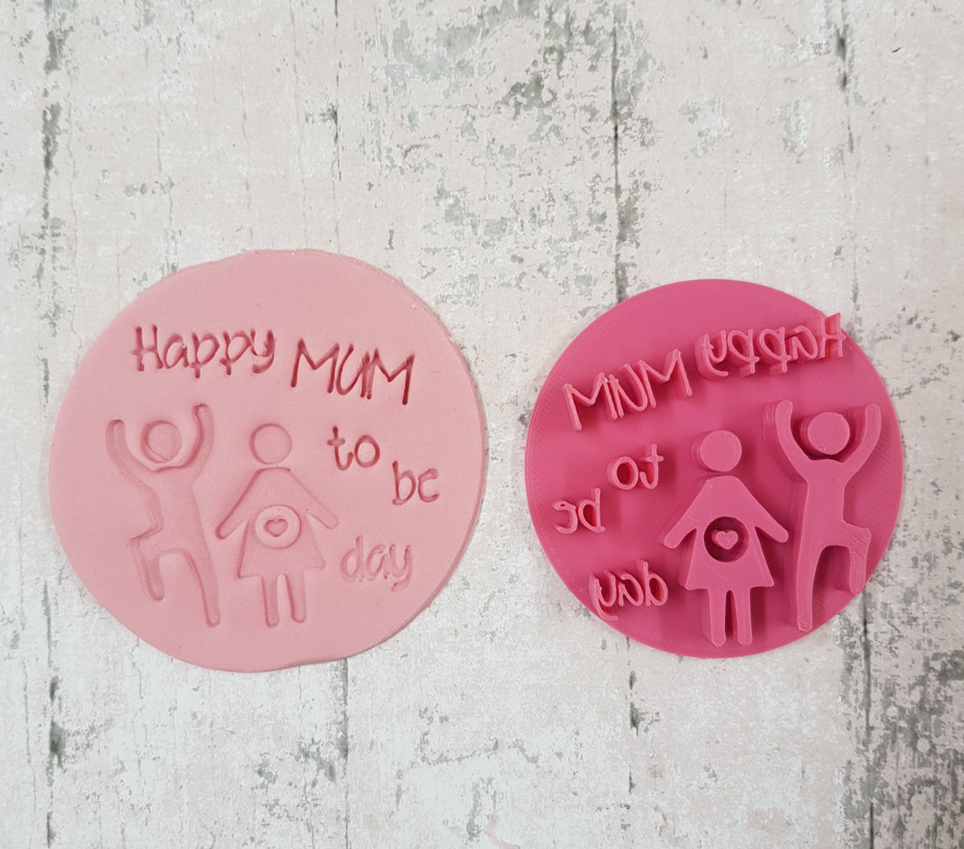'Happy mum to be day' stamp