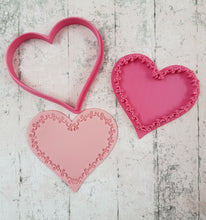 Heart cutter and Scroll border stamp set