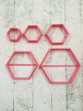 Hexagonal cutters various sizes