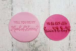 "Will You Be My Maid of Honour"  stamp