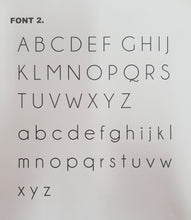 Embosser Alphabet Set