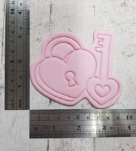 Heart lock and key cutter and imprint