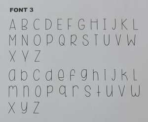 Individual Alphabet Tiles (Size 2 Font 3)