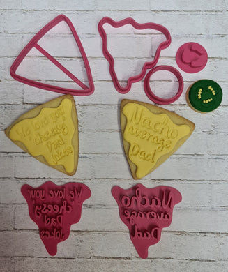 Nacho cheese cutters and stamp set