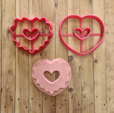 Heart Donut and icing cutters