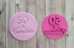 "50 & Fabulous" Stamp