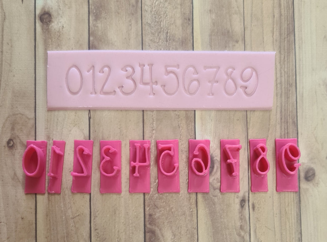 Numbers Set Font 4 Size 2